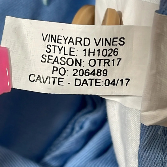 VINEYARD VINES Classic Fit Fish Embroidered Casual Breaker Short With Pockets 38 - Picture 6 of 8